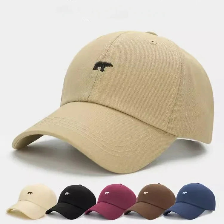 Cartoon Polar Bear Embroidery Baseball Cap