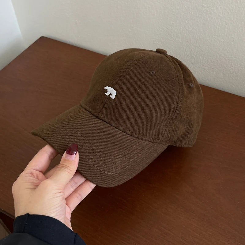 Cartoon Polar Bear Embroidery Baseball Cap