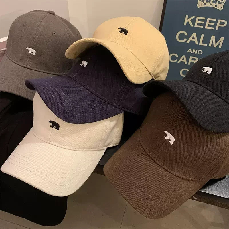 Cartoon Polar Bear Embroidery Baseball Cap