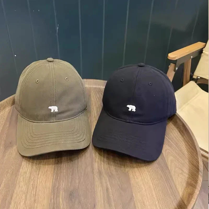 Cartoon Polar Bear Embroidery Baseball Cap