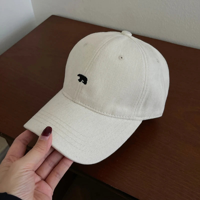 Cartoon Polar Bear Embroidery Baseball Cap