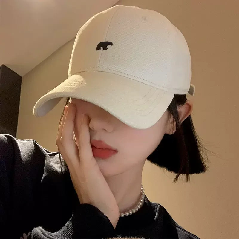 Cartoon Polar Bear Embroidery Baseball Cap